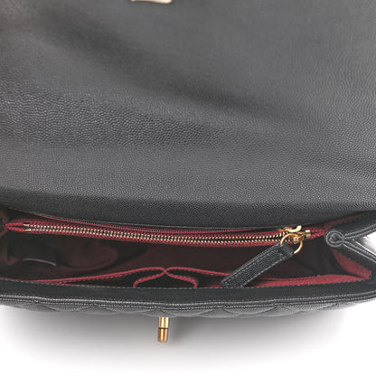 Chanel Caviar Quilted Small Coco Handle Flap Black 5 of 11