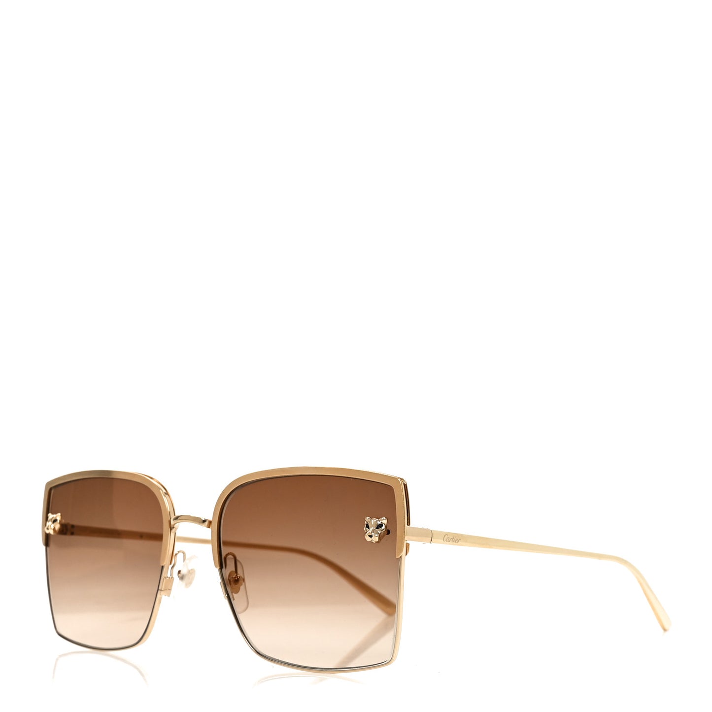 Panthere De Cartier Square Sunglasses CT0199S Gold