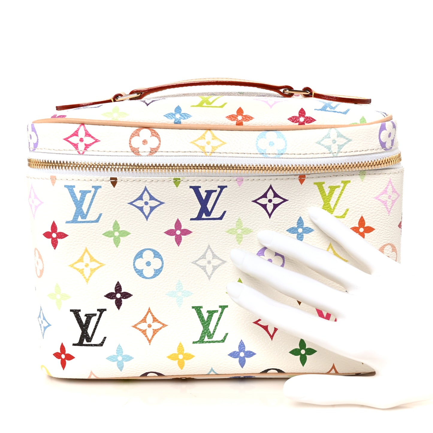 LV X TM Monogram Multicolor Nice BB White