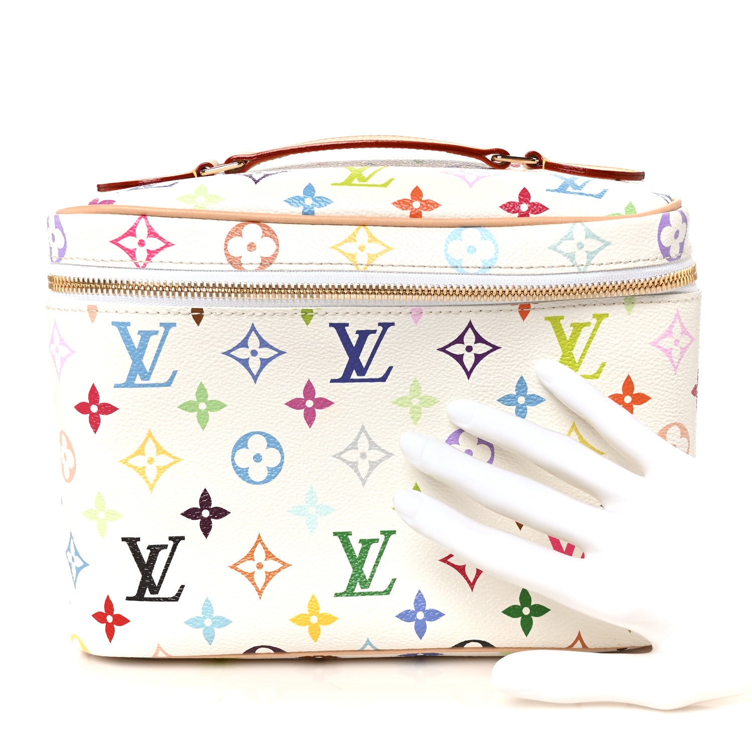 Louis Vuitton LV X TM Monogram Multicolor Nice BB White 2 of 9