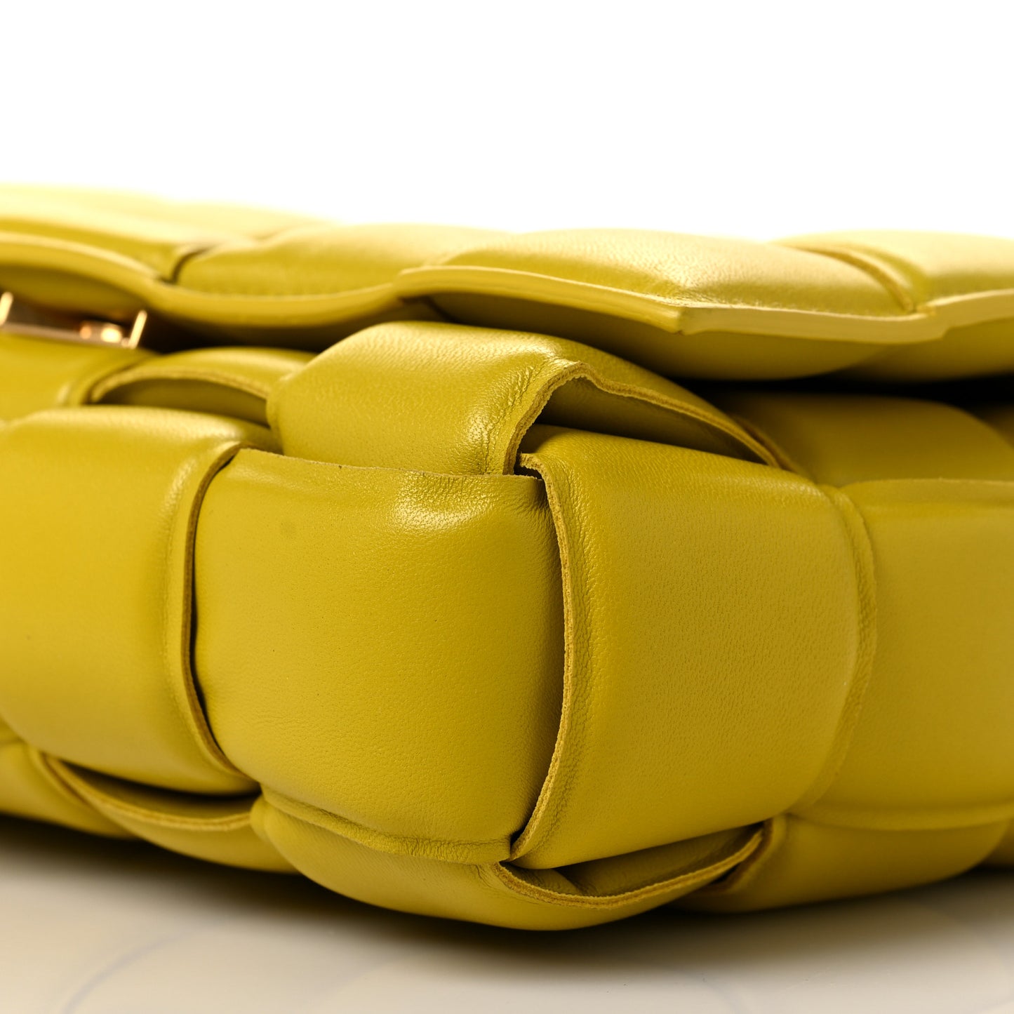 Nappa Maxi Intreccio Padded Cassette Crossbody Bag