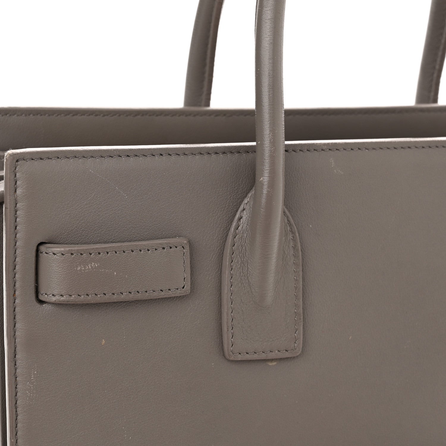 Saint Laurent Calfskin Baby Sac de Jour Fog 12 of 17