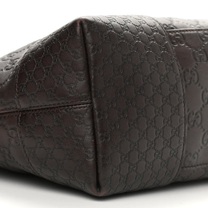 Gucci Guccissima Medium Bree Foldover Tote Chocolate 9 of 11