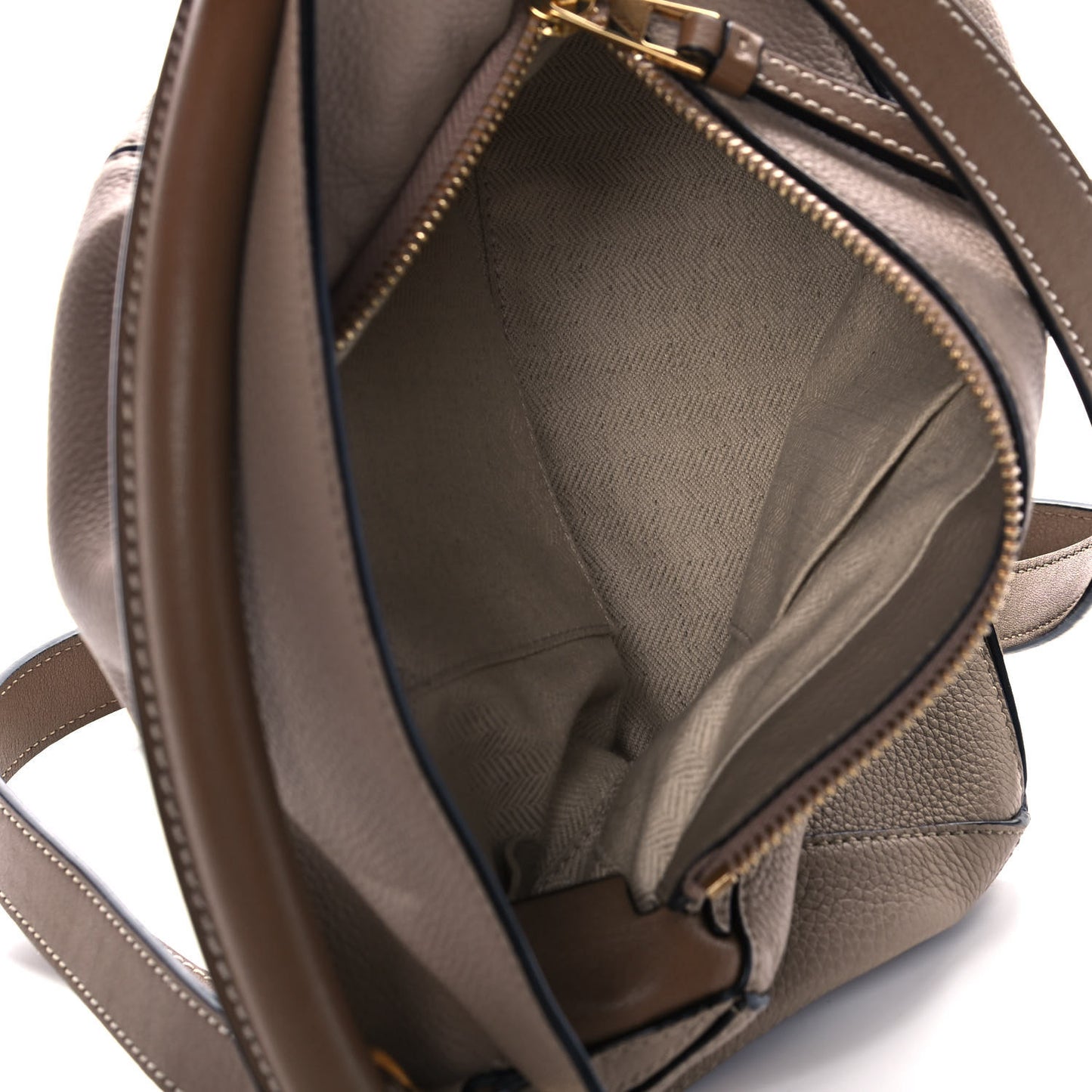 Grained Calfskin Small Puzzle Bag Sand Mink