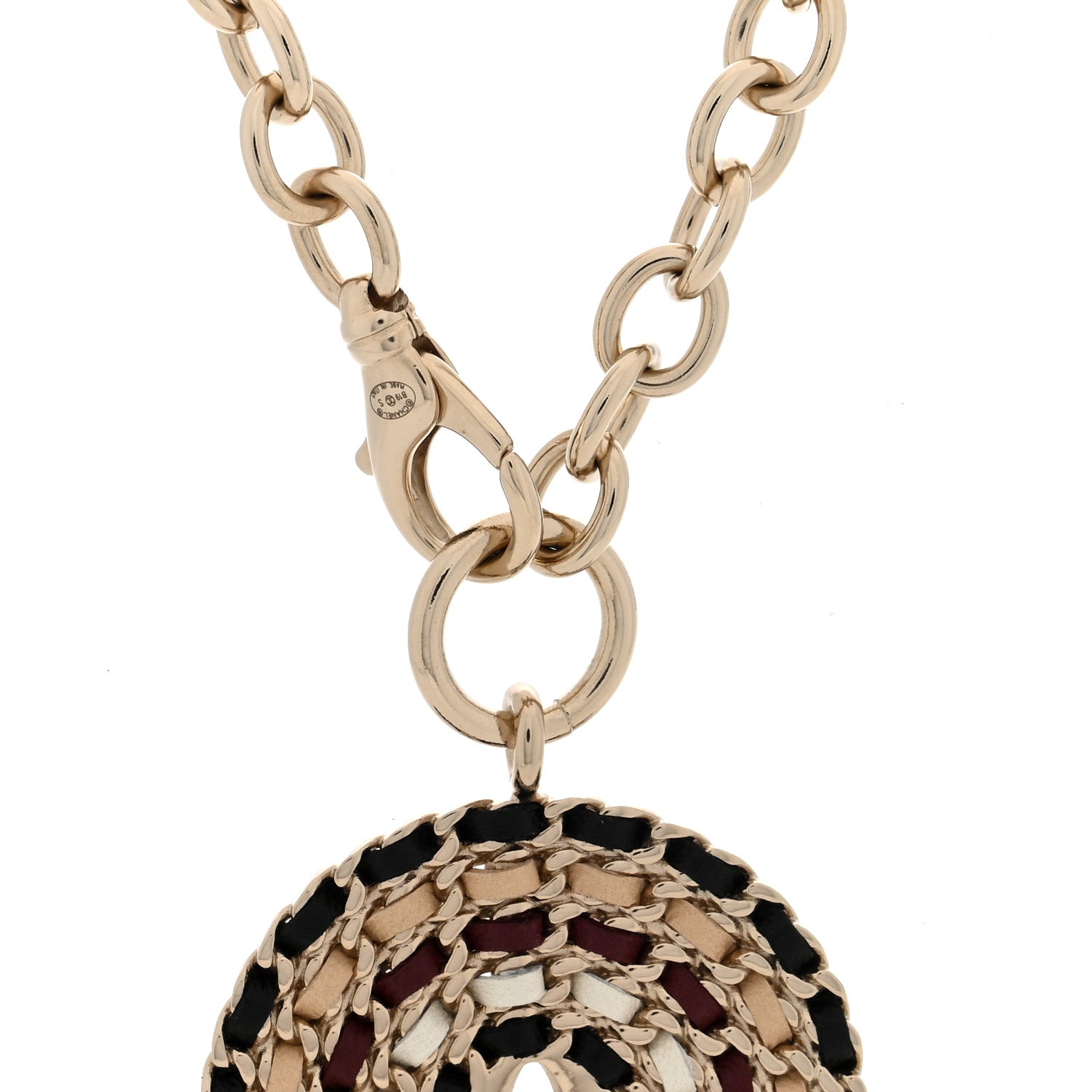 Chanel Lambskin Chain CC Necklace Gold 4 of 5