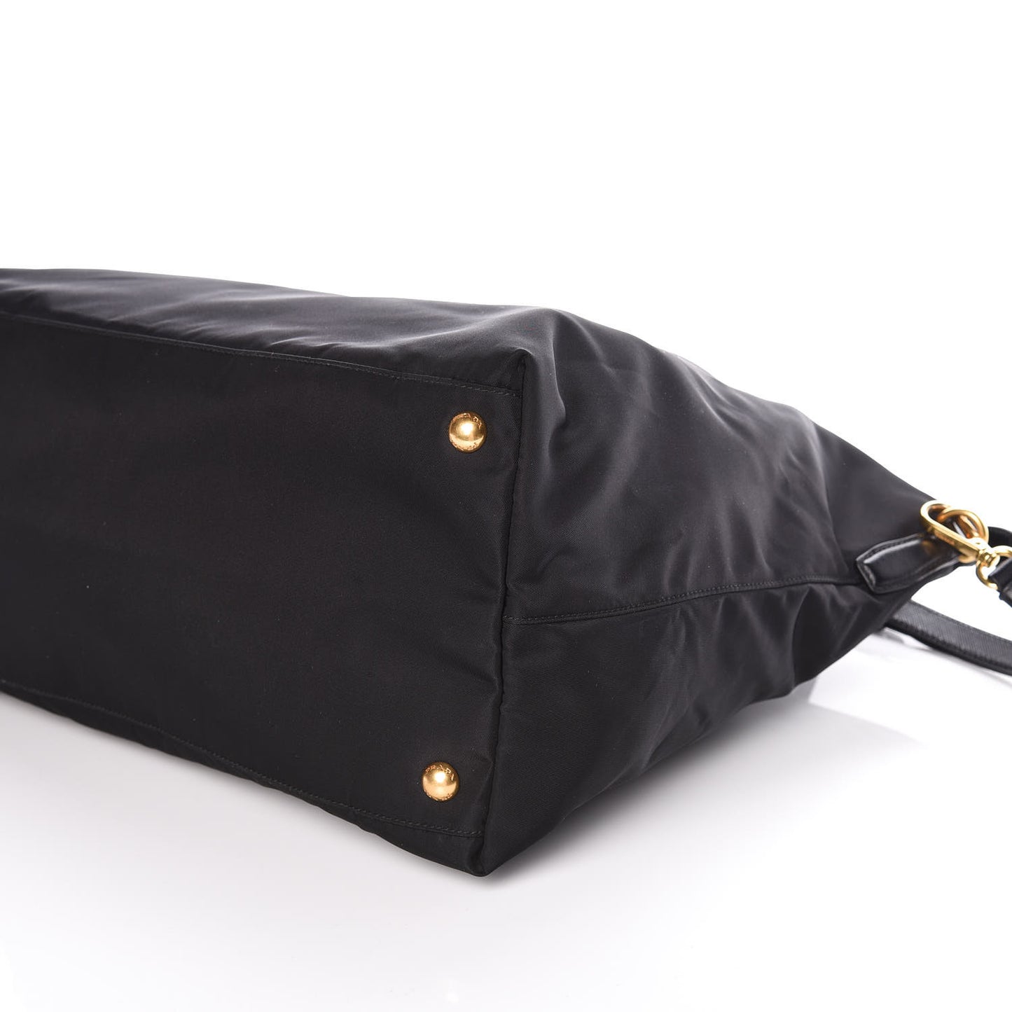 Saffiano Tessuto Nylon Tote Black