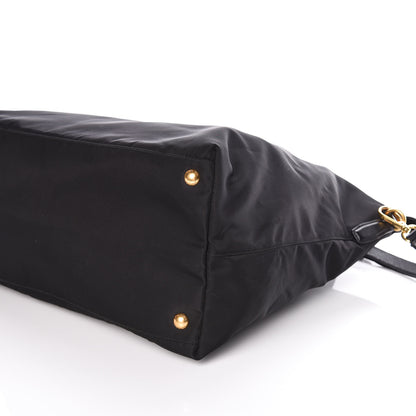 Prada Saffiano Tessuto Nylon Tote Black 6 of 11