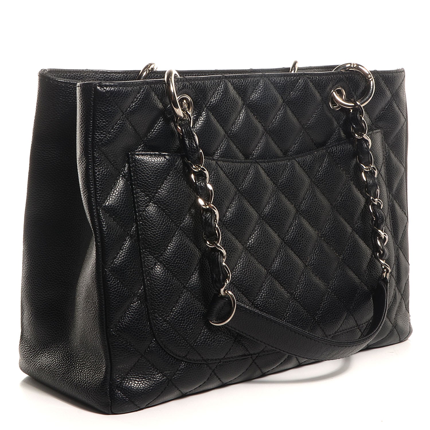 Chanel Caviar Grand Shopping Tote GST Black 3 of 7
