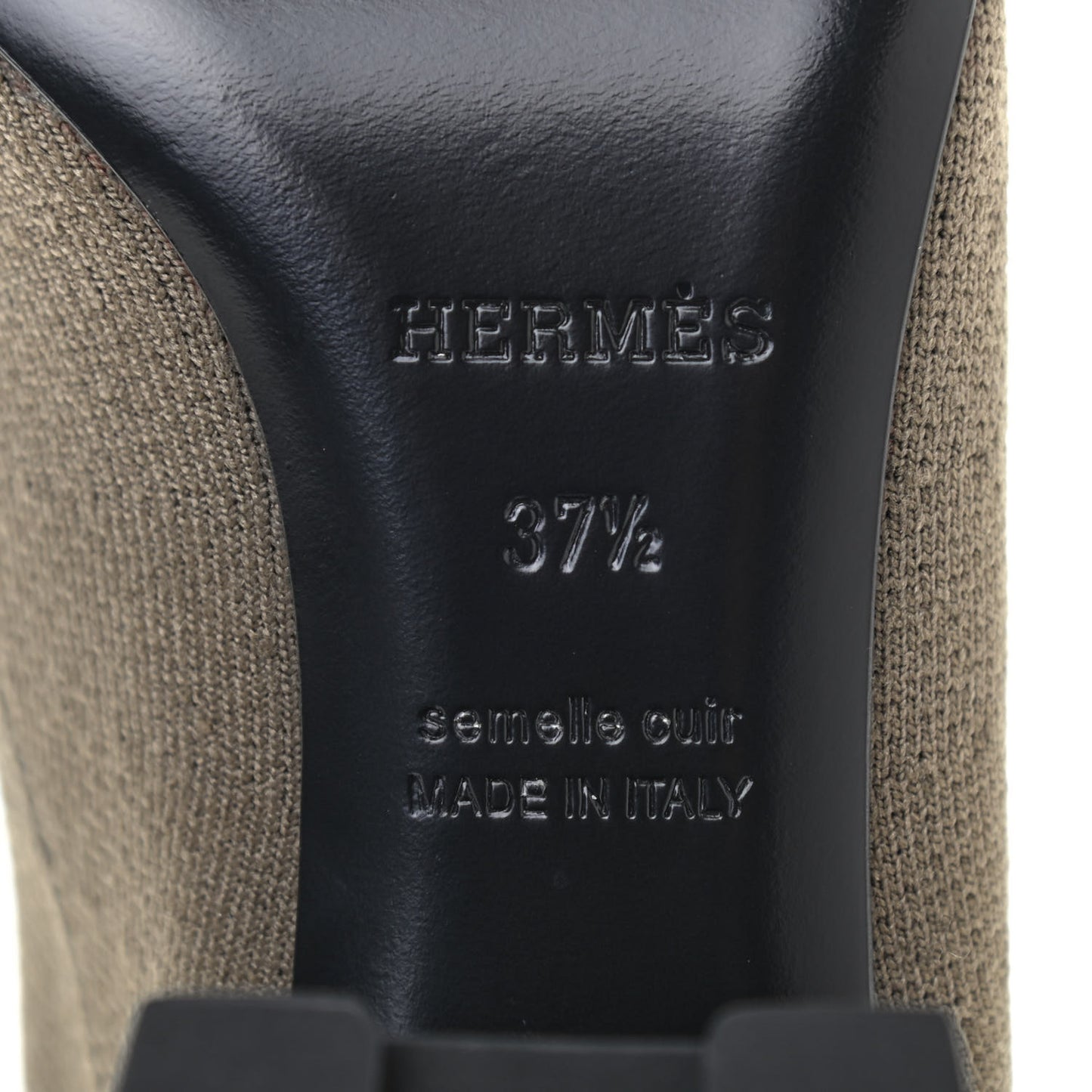 Knit Calfskin Volver 60 Ankle Boots 37.5 Vert Sapin