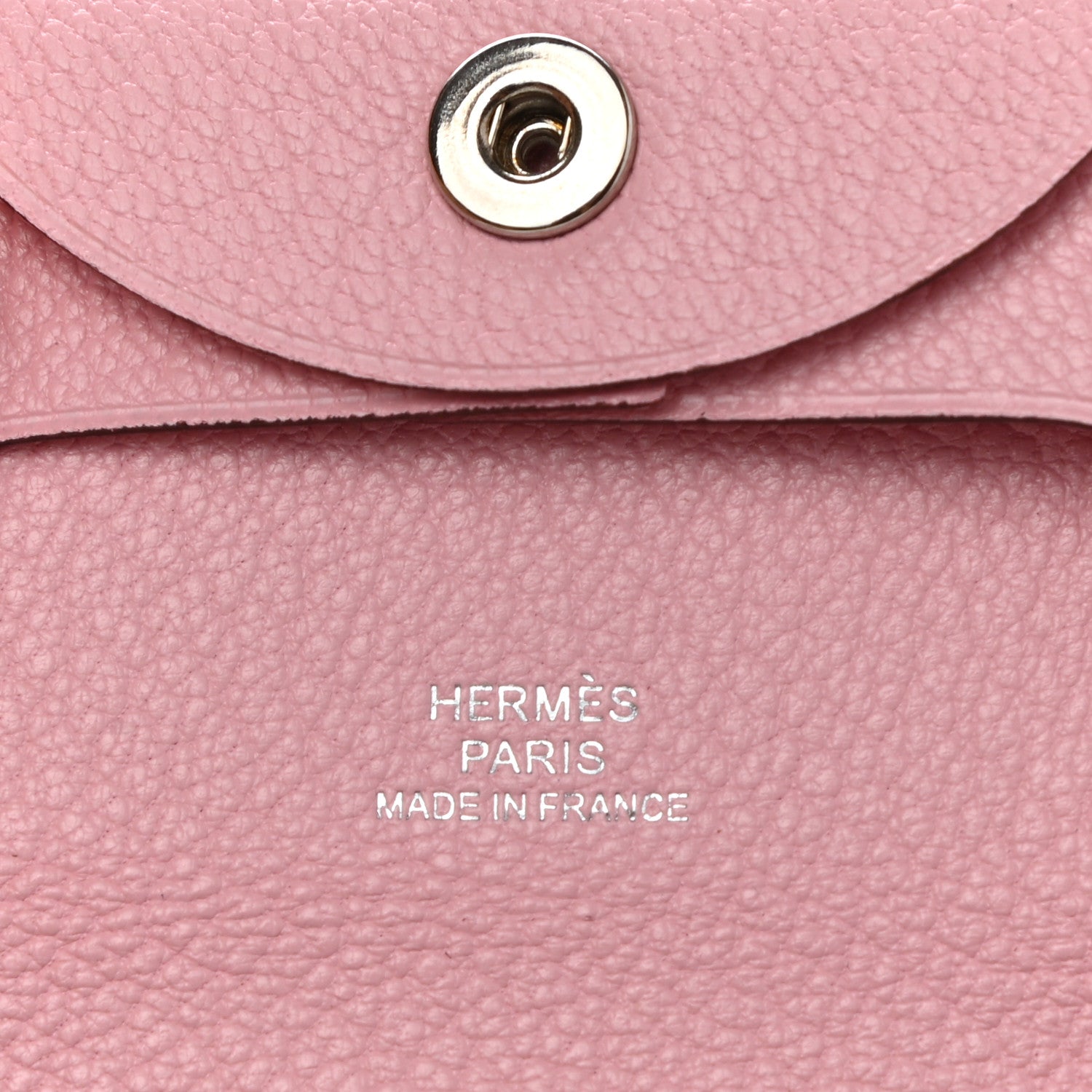Hermes Chevre Mysore Bastia Coin Purse Rose Sakura 5 of 8