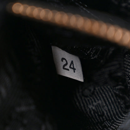 Prada Tessuto Nylon Saffiano Pochette Black 7 of 12