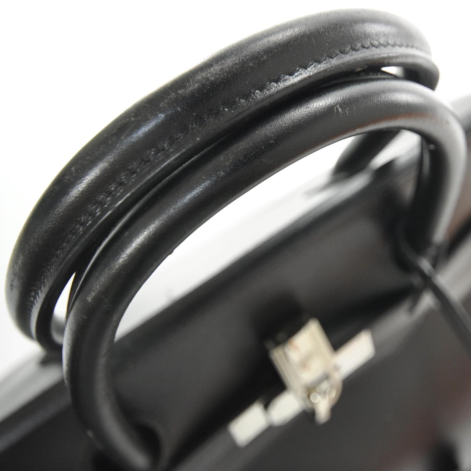 Hermes Box Calfskin Birkin 40 Black SHW 6 of 12