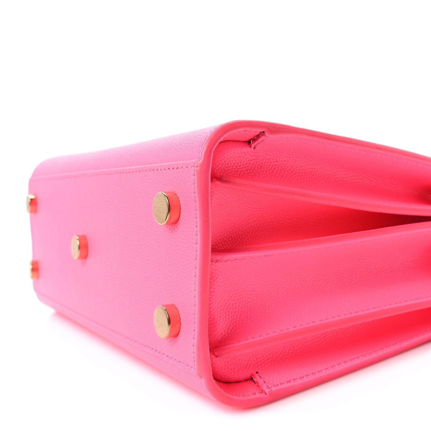 Grained Calfskin Nano Sac De Jour Fluo Pink