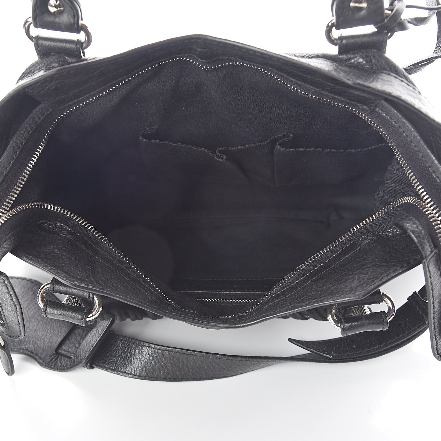 Agneau Giant 12 Silver Hardware Town Black