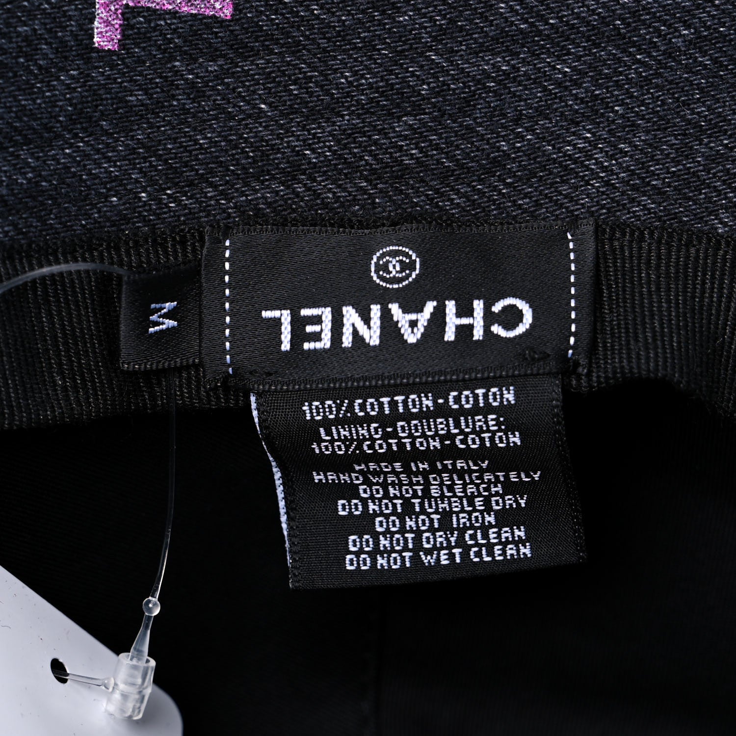 Chanel Denim Mood Cloche Bucket Hat M Black 7 of 8