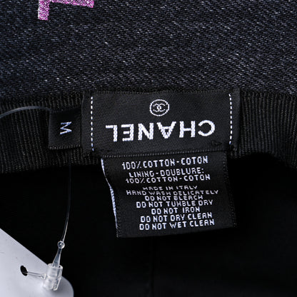 Chanel Denim Mood Cloche Bucket Hat M Black 7 of 8