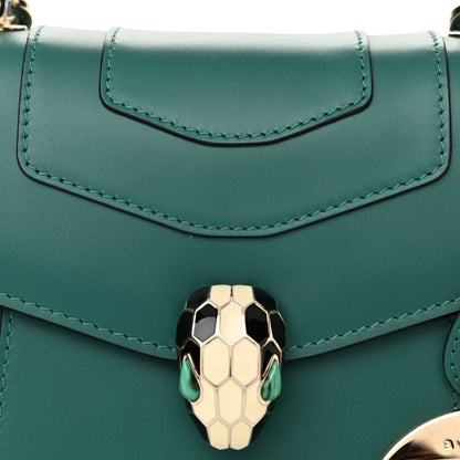 Bulgari Calfskin Serpenti Forever Top Handle Emerald Green 10 of 11