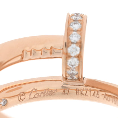 Cartier 18K Pink Gold Diamond Juste Un Clou Ring 47 4 4 of 4