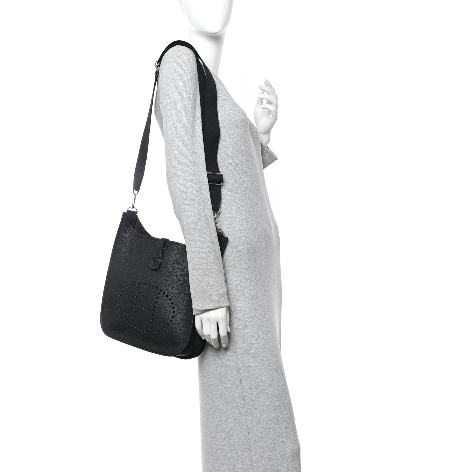 Hermes Taurillon Clemence Evelyne III PM Black 2 of 10