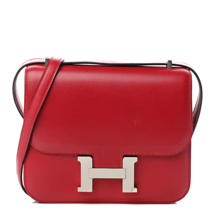 Hermes Tadelakt Constance 18 Rouge Vif 1 of 10