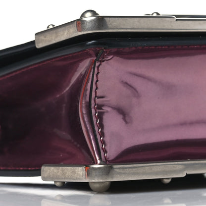 Prada Metallic Vitello Saffiano Cahier Bag Ibisco Black 7 of 8