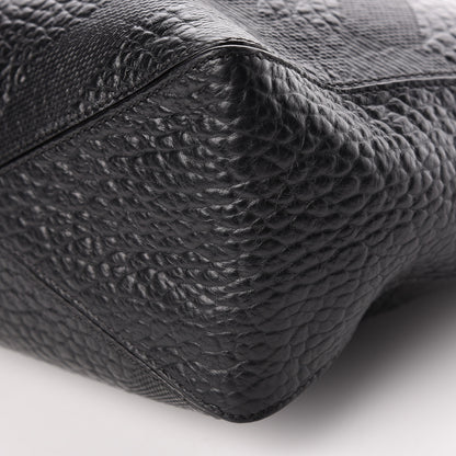Burberry Heritage Grain Check Embossed Medium Dewsbury Tote Black 10 of 11