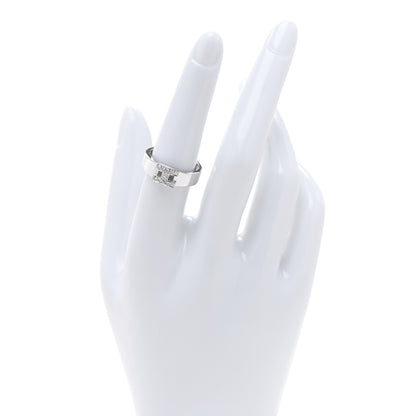 Hermes 18K White Gold Diamond H Ring 53 6.5 2 of 5