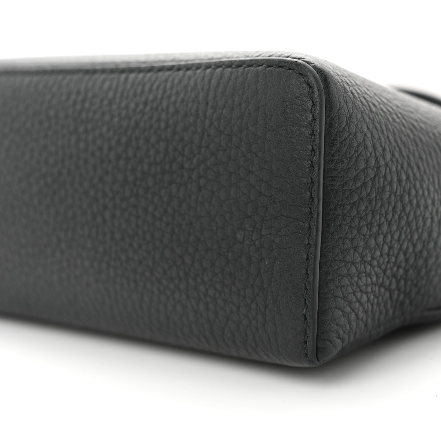Grained Calfskin L19 Extra Pocket Pouch Black