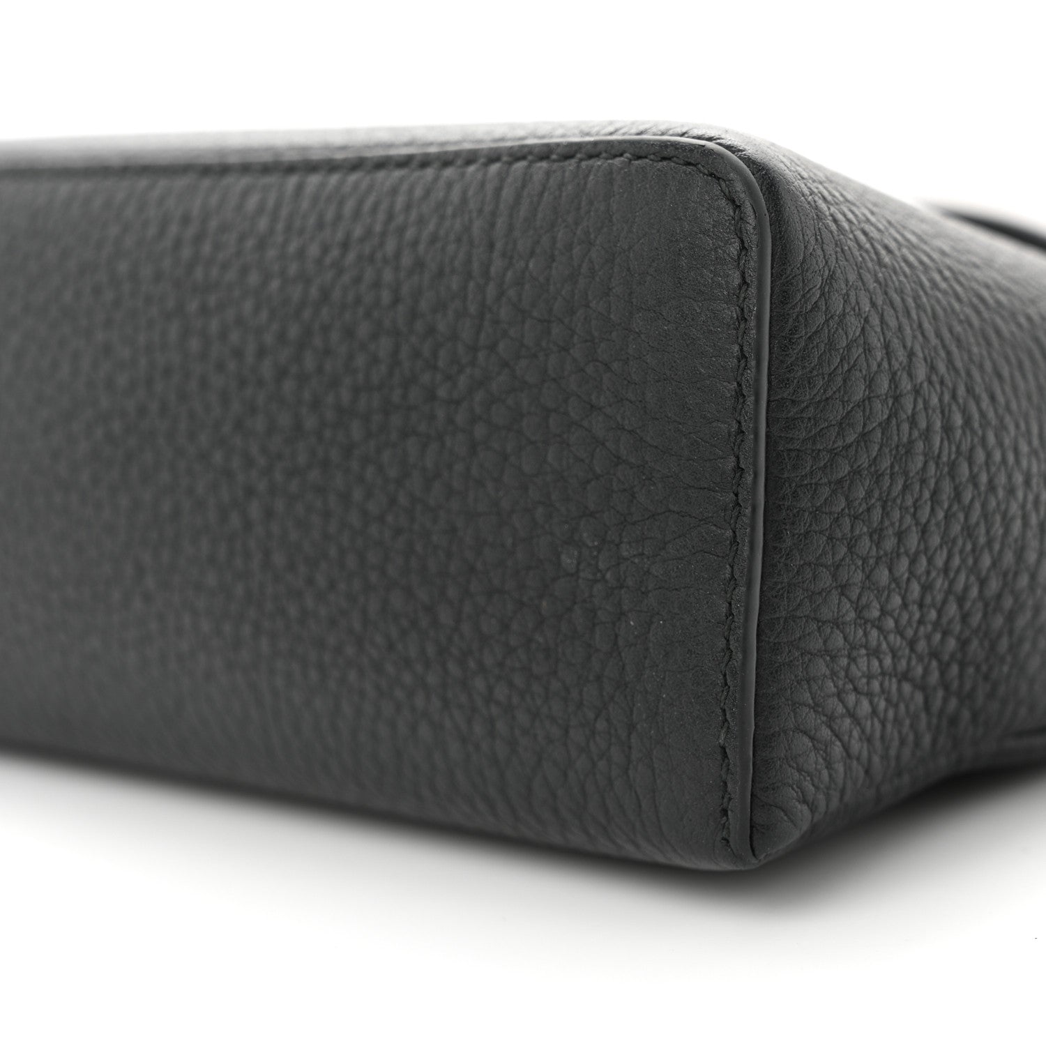 Loro Piana Grained Calfskin L19 Extra Pocket Pouch Black 9 of 9