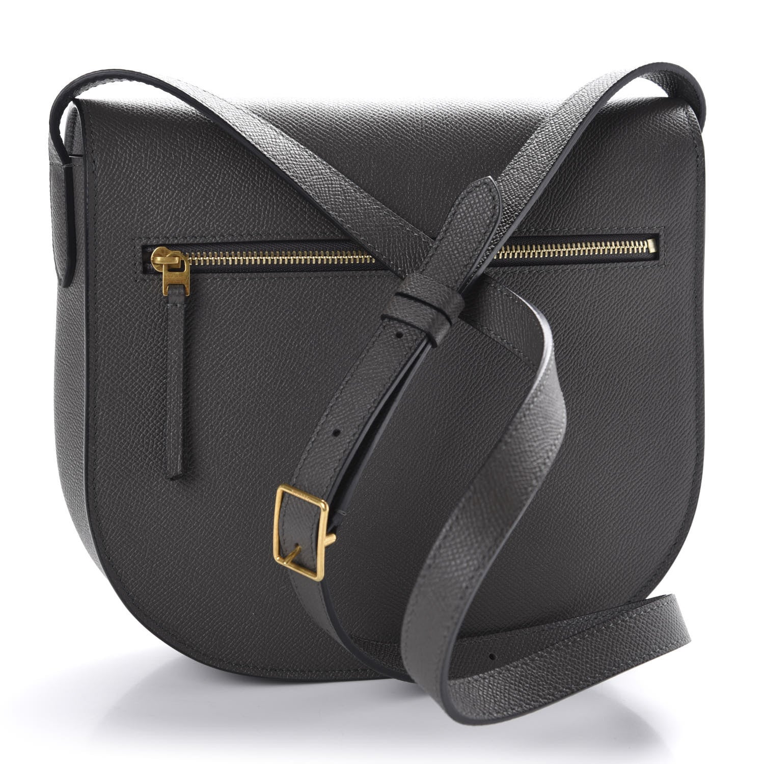 Celine Grained Calfskin Compact Trotteur Grey 3 of 11