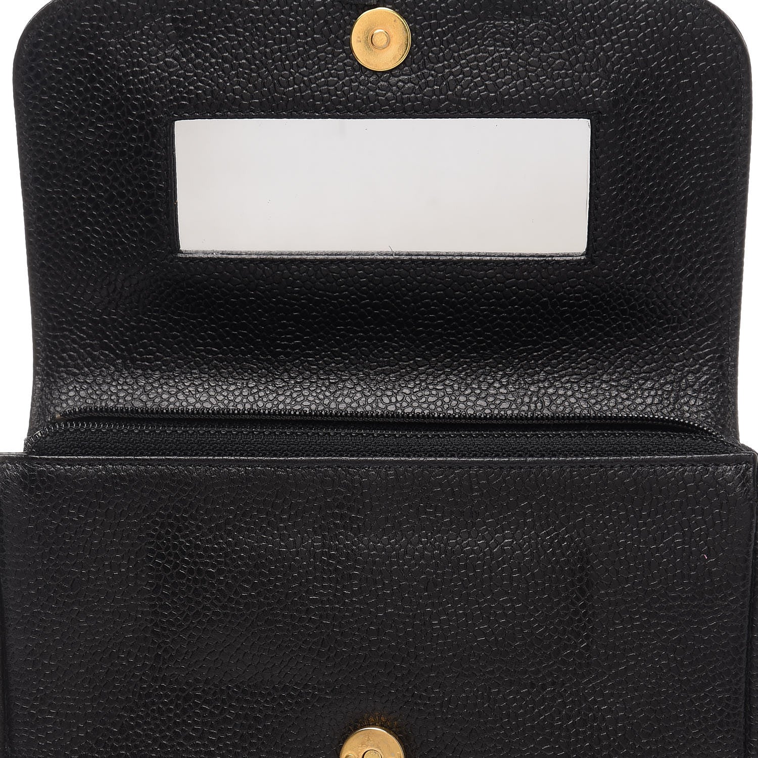 Chanel Caviar CC Flap Cosmetic Case Black 9 of 10