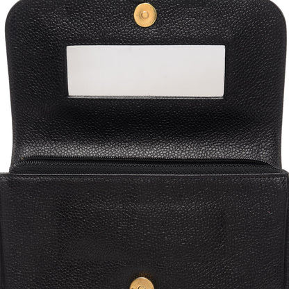 Chanel Caviar CC Flap Cosmetic Case Black 9 of 10