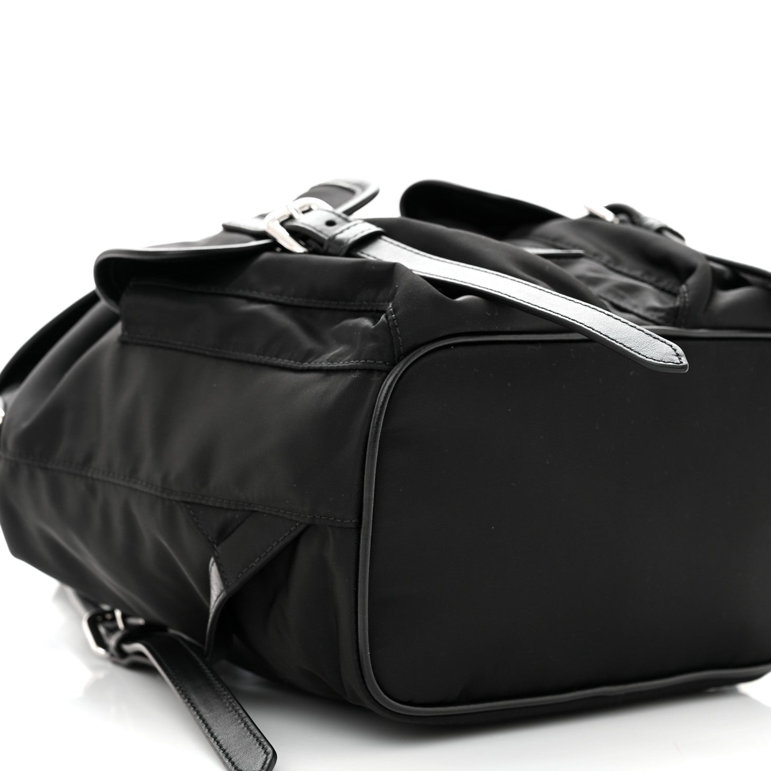 Prada Tessuto Nylon Vitello Backpack Black 10 of 11