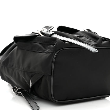 Prada Tessuto Nylon Vitello Backpack Black 10 of 11