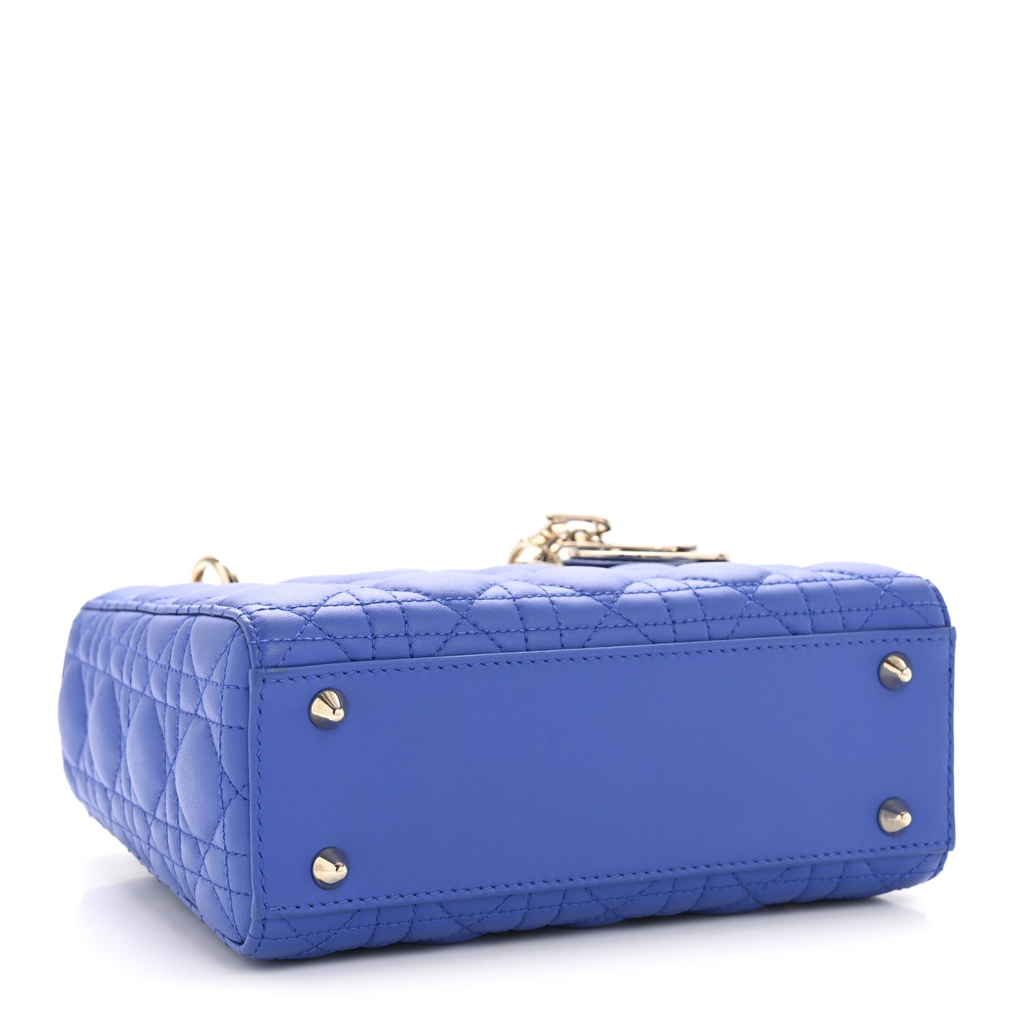 Lambskin Cannage Small My ABCDior Lady Dior Blue