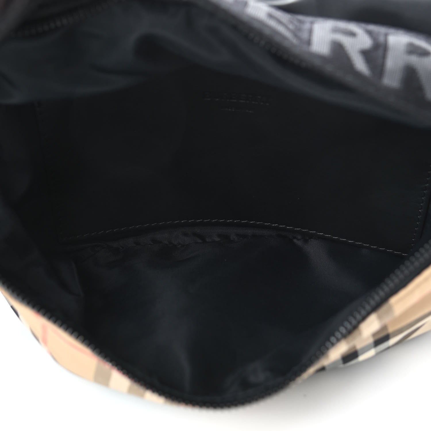 Burberry Nylon Vintage Check Sonny Bum Bag Archive Beige Black 4 of 4