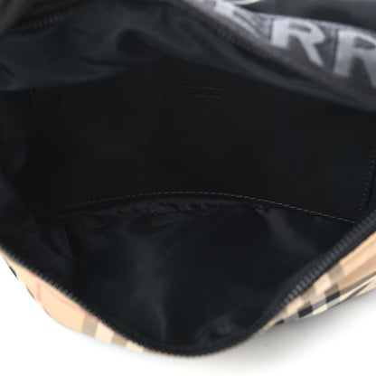 Burberry Nylon Vintage Check Sonny Bum Bag Archive Beige Black 4 of 4