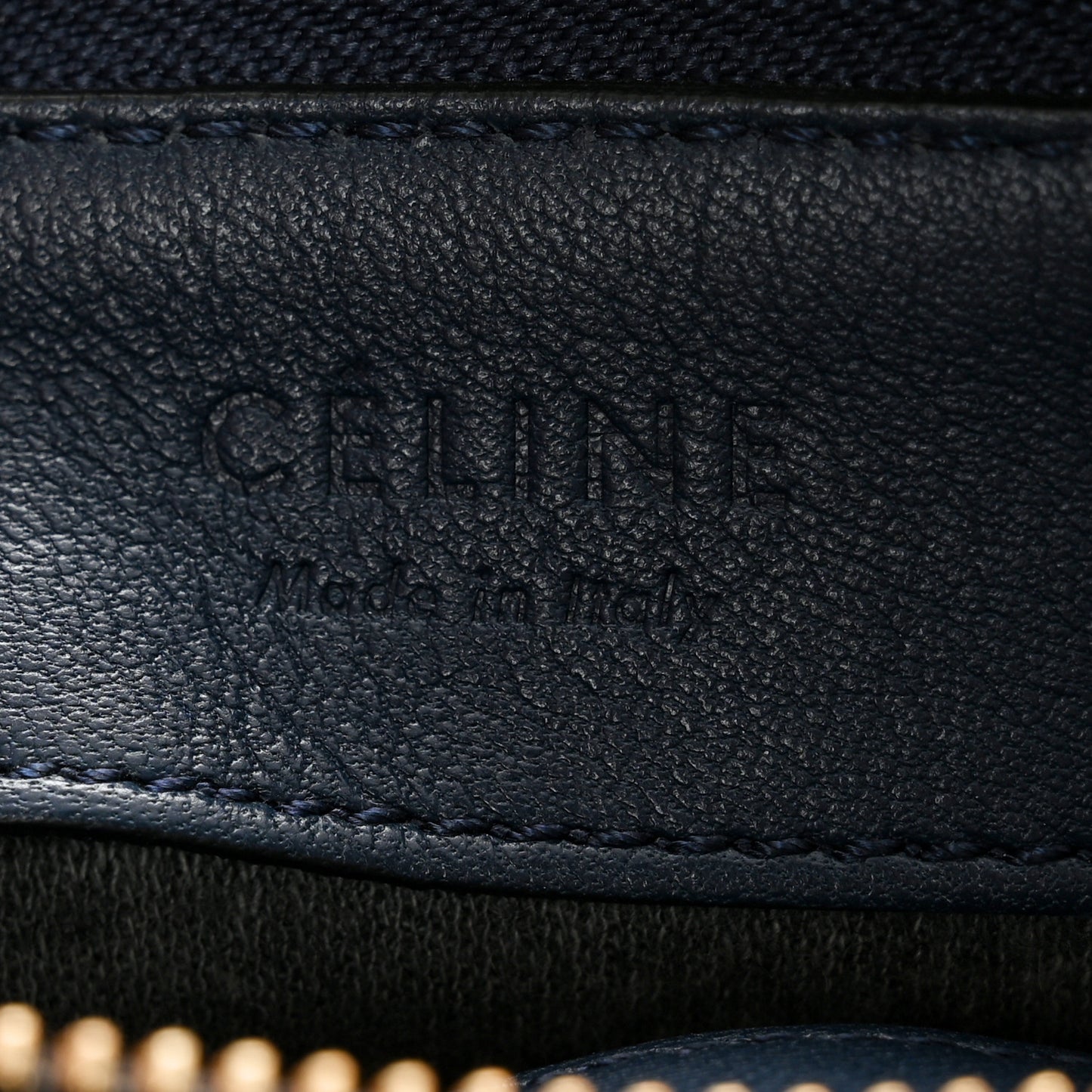 Lambskin Large Trio Crossbody Bag Navy Blue