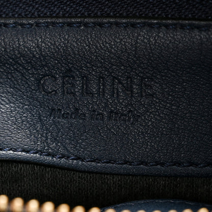 Celine Lambskin Large Trio Crossbody Bag Navy Blue 8 of 13