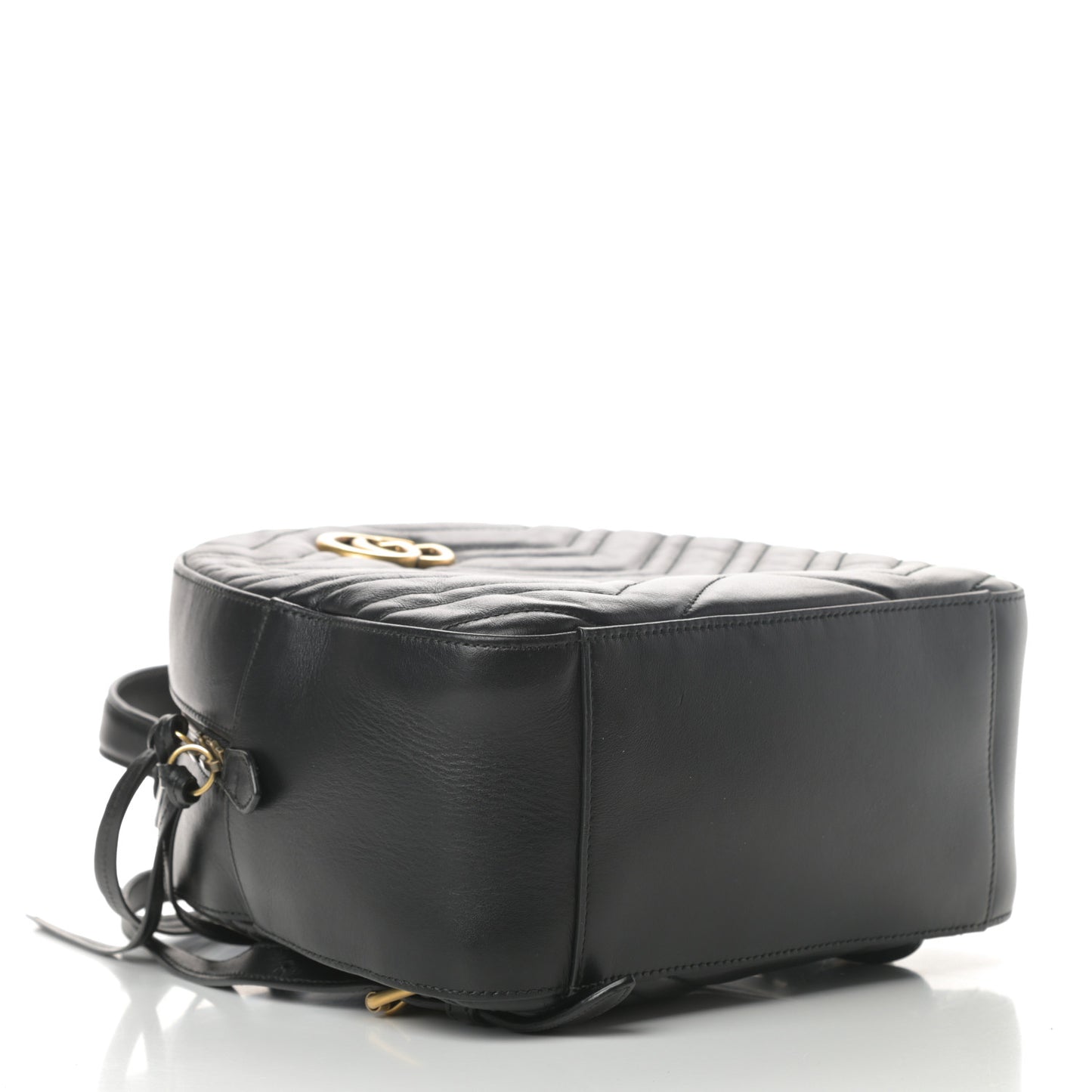 Calfskin Matelasse GG Marmont Backpack Black