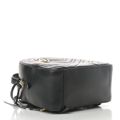 Gucci Calfskin Matelasse GG Marmont Backpack Black 4 of 13