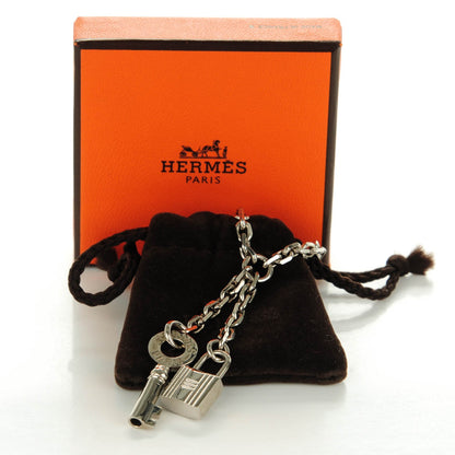 Hermes Palladium Key and Lock Scarf Ring 5 of 5