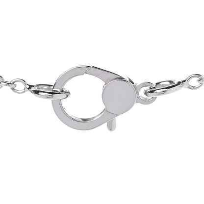 Hermes 18K White Gold Diamond Finesse Pendant Necklace 4 of 5