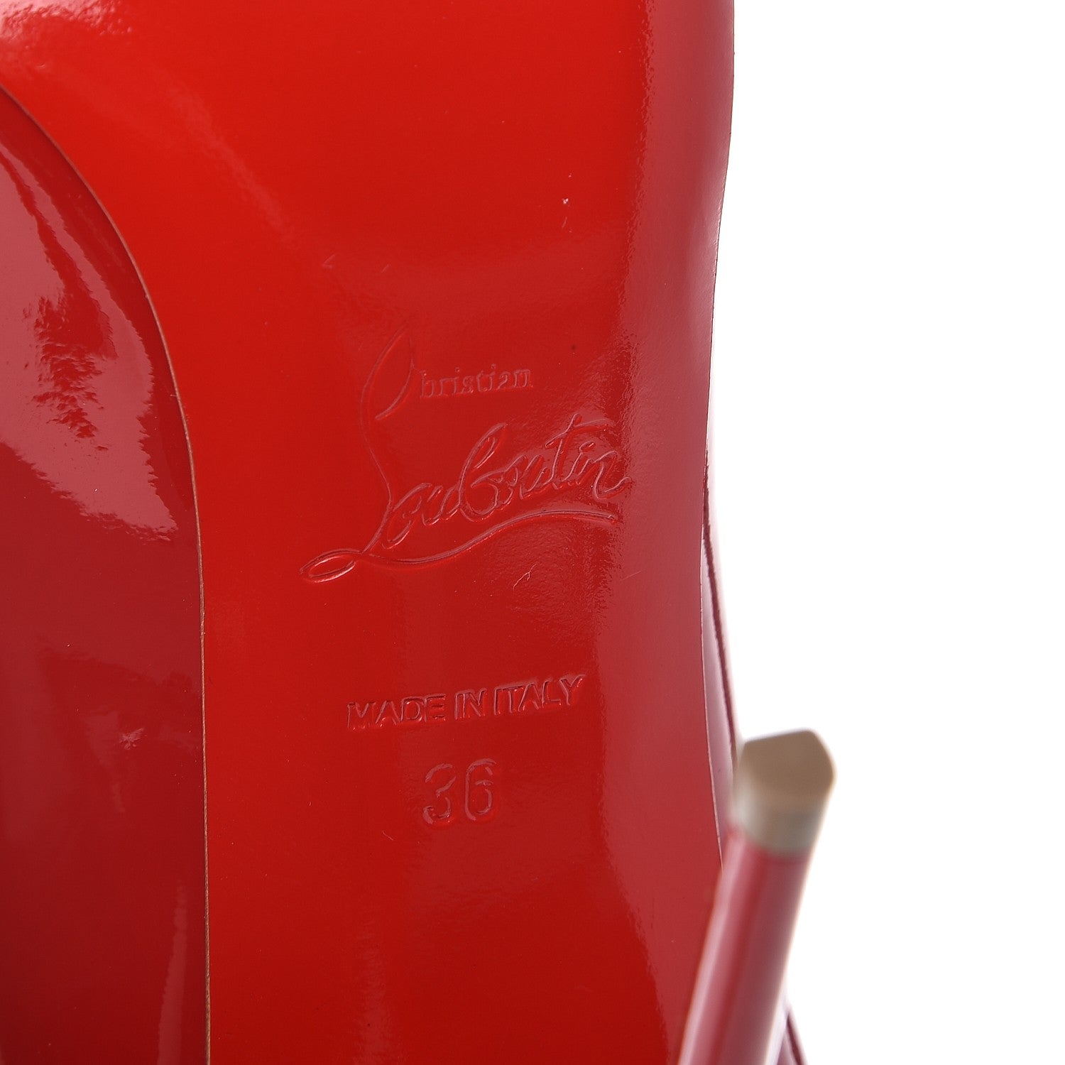Christian Louboutin Patent Dorissima 100 Pumps 36 Oeillet 6 of 8