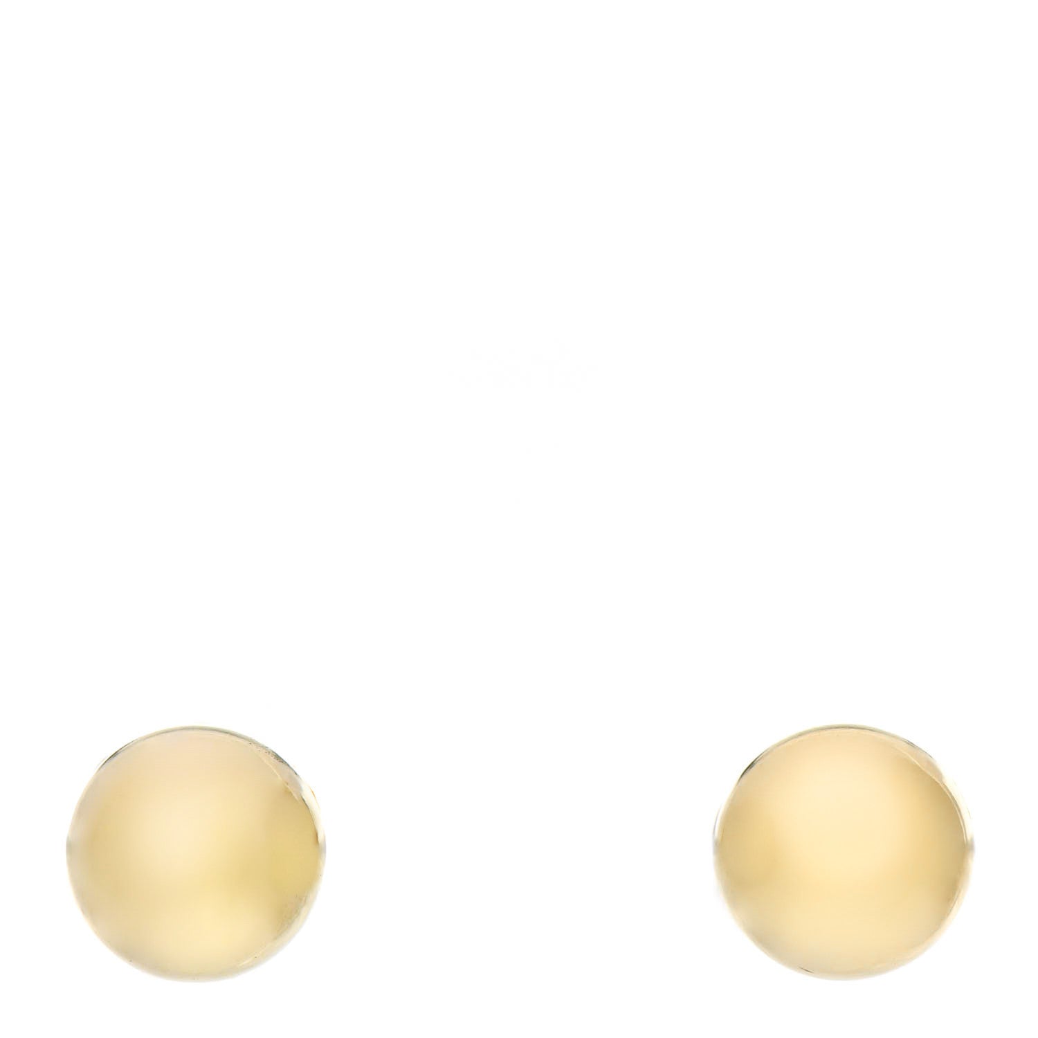 Tiffany 18K Yellow Gold 5.5mm HardWear Ball Earrings 1 of 4