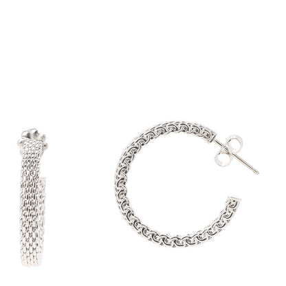 Tiffany Sterling Silver Narrow Somerset Hoop Earrings 1 of 5
