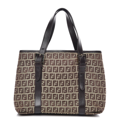 Fendi Zucchino Small Tote Brown 1 of 11