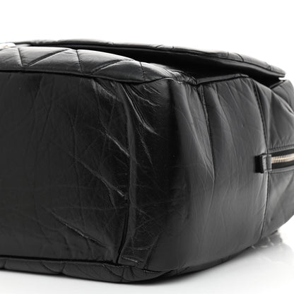 Chanel Aged Calfskin Quilted Large Express Bowling Bag Black 10 of 10