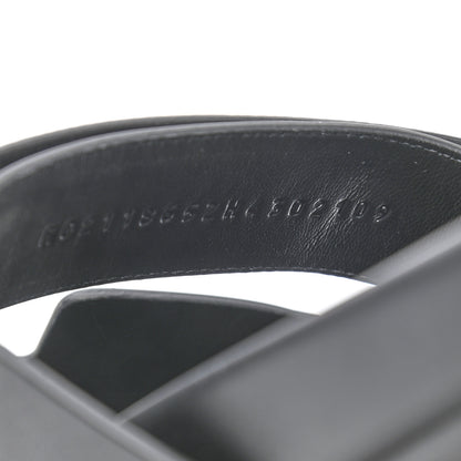 Hermes Calfskin Mens Chypre Sandals 43 Black 8 of 9