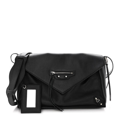Balenciaga Calfskin Papier Sight Clutch Black 1 of 12